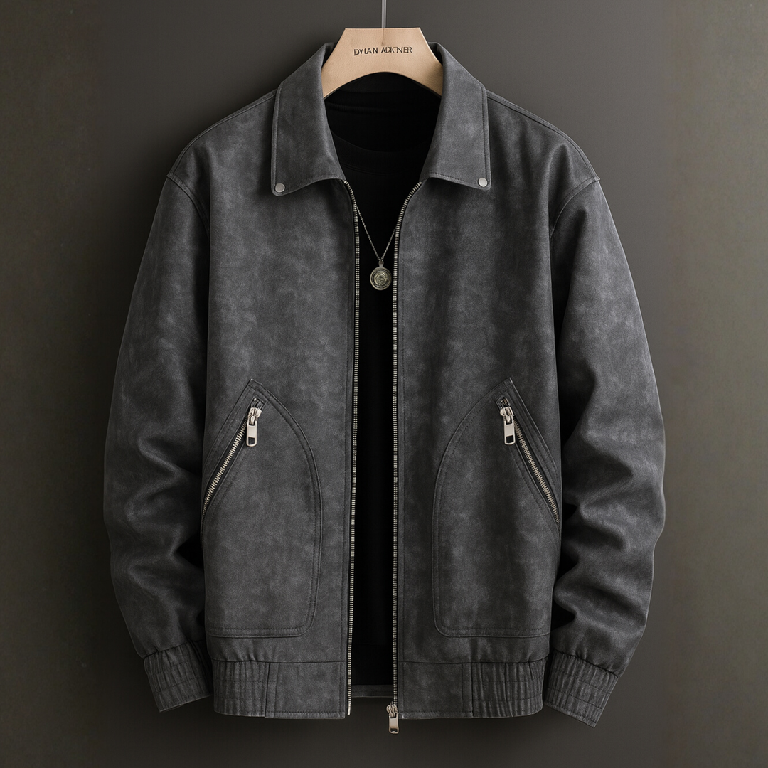 DAMON LEATHER BOMBER