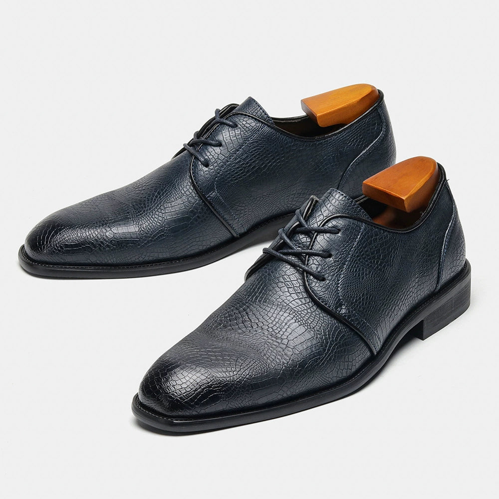 Harrison Croc Leather Oxfords