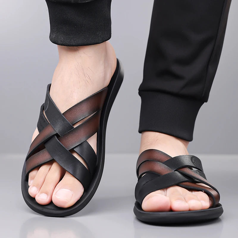 Santorini Leather Sandals